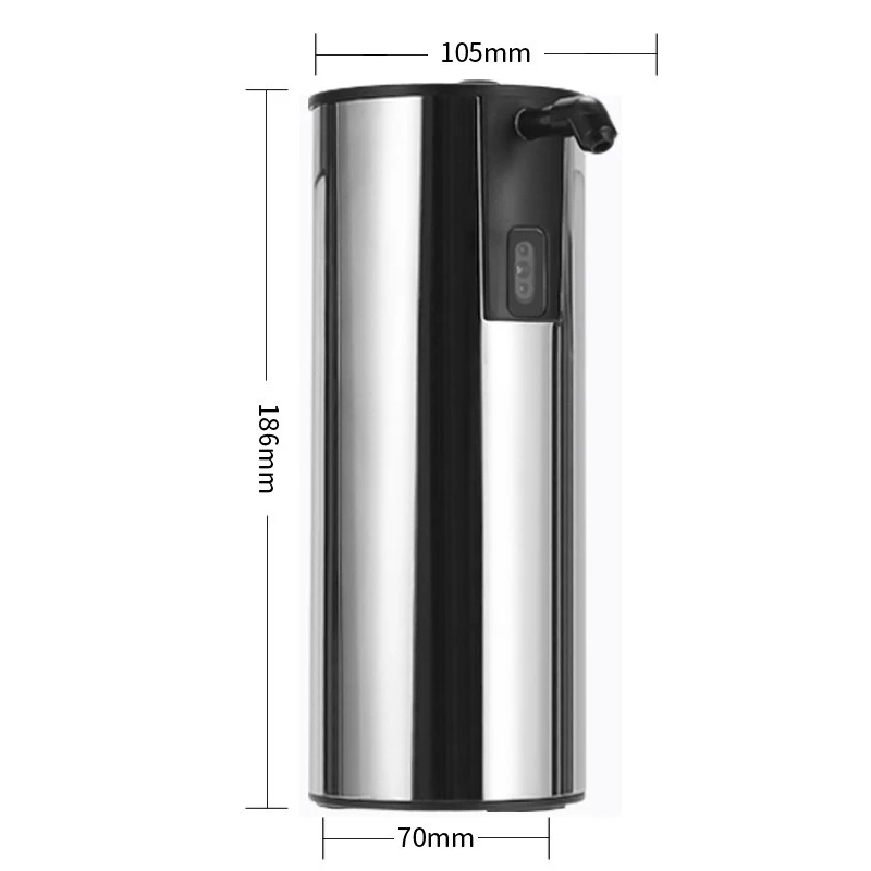 

350ml Stainless Stell Automatic Liquid Soap Dispenser Touchless IR Smart Sensor Hand Wash Induction Sanitizer Liquid Dispenser