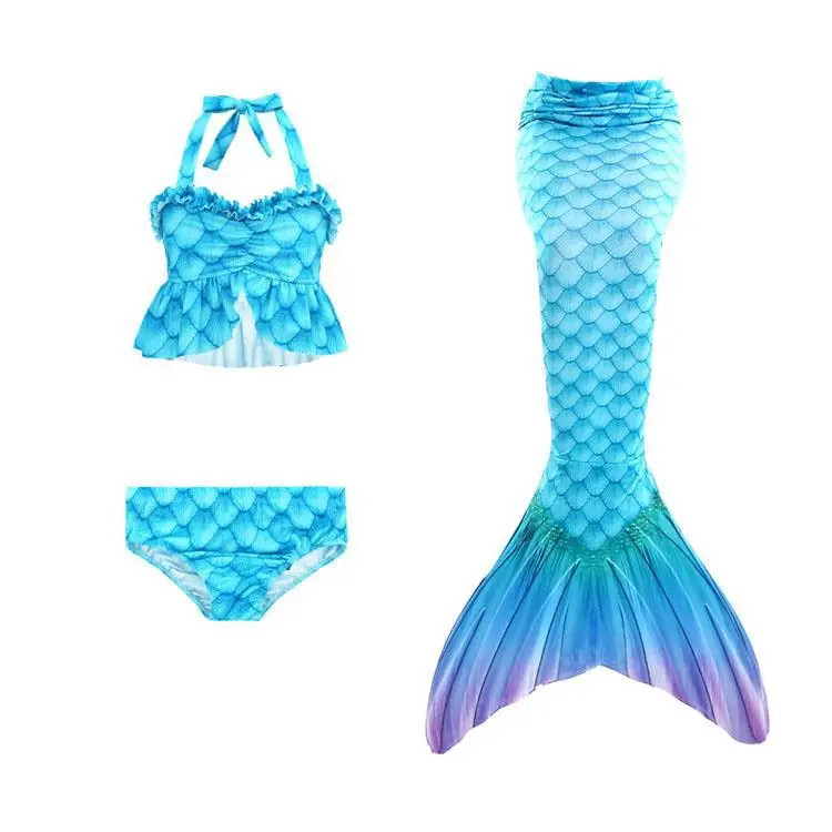 

Girls Mermaid Tail Swimsuit Children the Little Mermaid Costume Cosplay Beach Clothes Bathing Suit