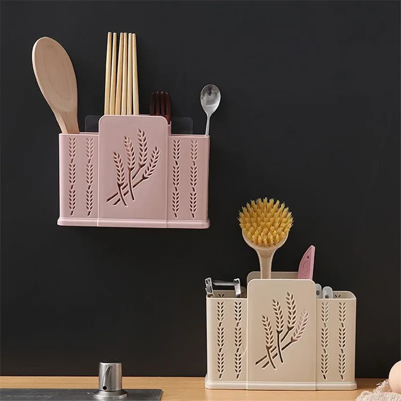 Многофункциональный полый пластиковый сливной стеллаж для палочек ножей вилок