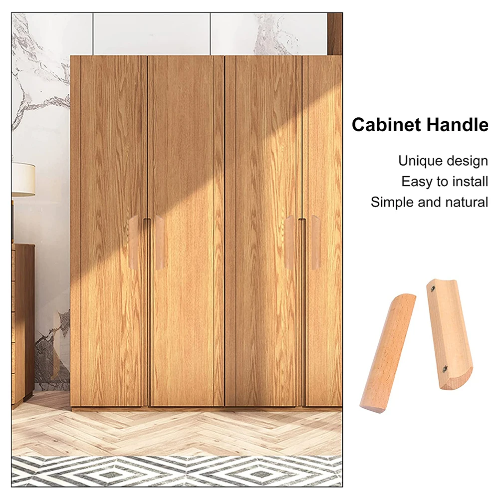 Деревянная ручка для мебели шкафа выдвижного ящика 10 шт. расстояние отверстия 96