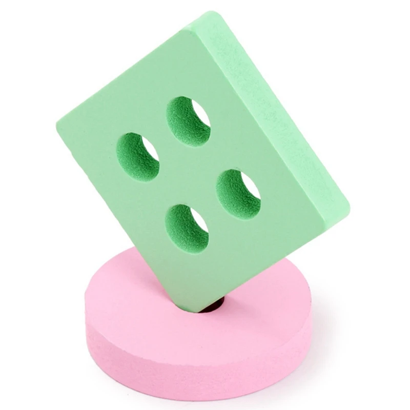 Деревянные два в одном ранняя образовательная головоломка геометрические