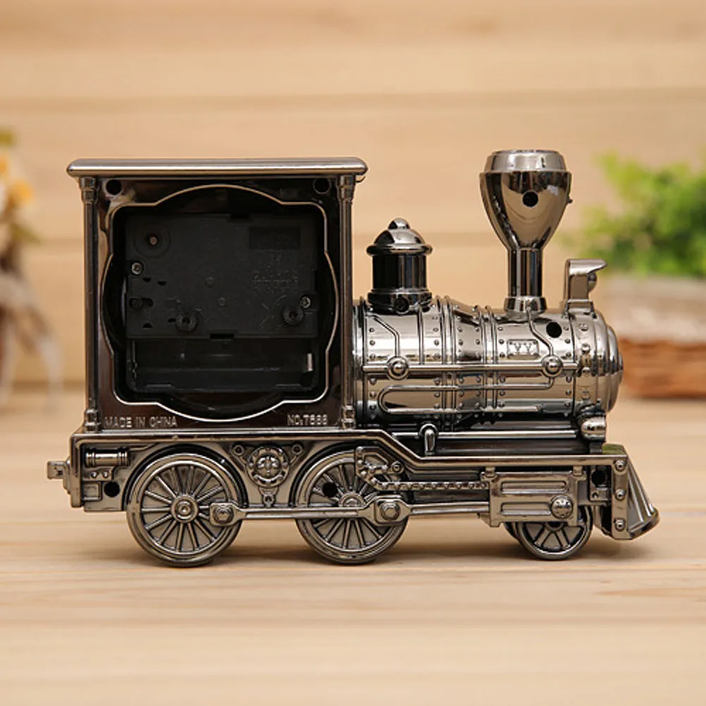 

Mechanical Alarm Clocks Creative Classic Plastic Material Exquisite Workmanship Locomotive Shape Home Office Decoration