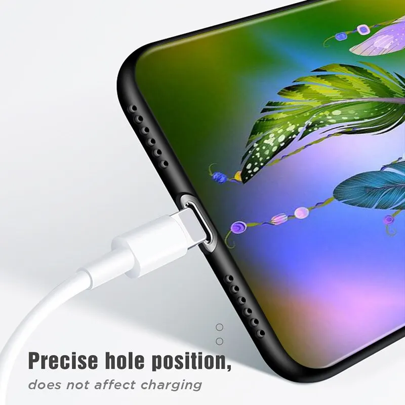 

Dream Catcher Watercolor Art For Apple iPhone 12 Mini 11 XS Pro Max XR X 8 7 6 6S Plus 5 5S SE 2020 Black Phone Case