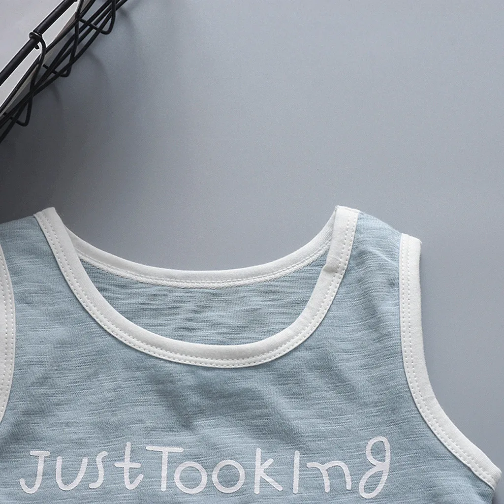 Летняя одежда для маленьких мальчиков и девочек 2020 спортивный костюм Топы с