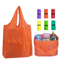 shopping tote bag can be personalized for supper market reusable vegetable packing pouches portable foldable traveling pocket