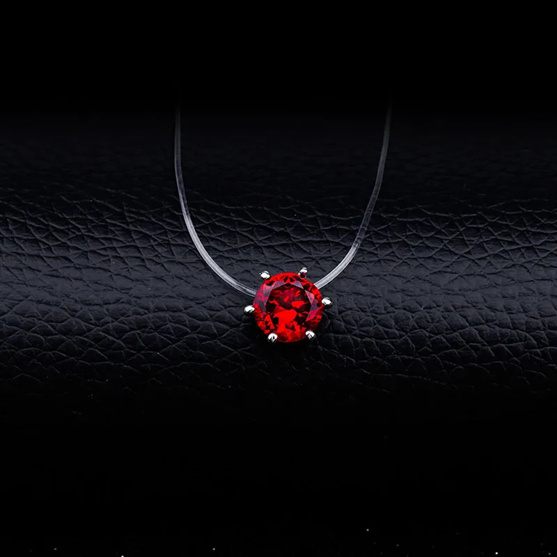 Женское Ожерелье с кристаллами фианита модное квадратное ожерелье 6 невидимыми