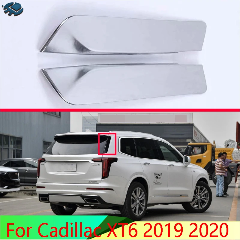 

Для Cadillac XT6 2019 2020 автомобильные аксессуары ABS хром заднего вида для боковой двери, оконный спойлер, накладка, вставка, гарнир
