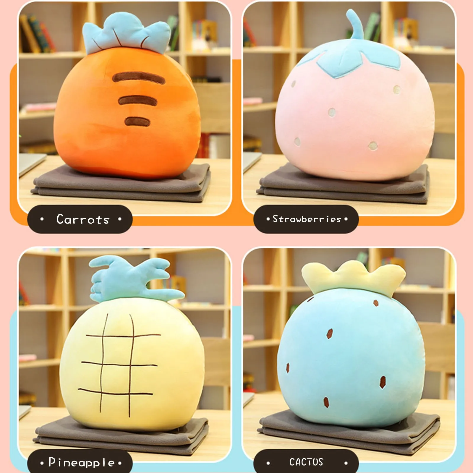 

Adults Cute Stuffed Fruit Peluche Decorative Pillows Multiple Colour Soft Plush Doll Toys for Boys Girls Kids Holiday Gift