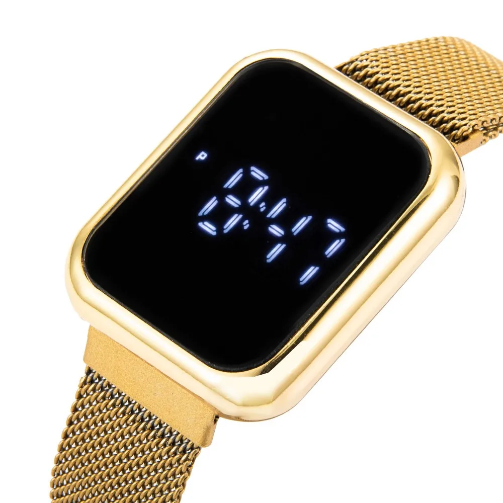 

Men Digital Wristwatches Luxury Stainless Steel Mens Watch Electronic Clock Brand Men's Sports Wrist Watches relogio masculino