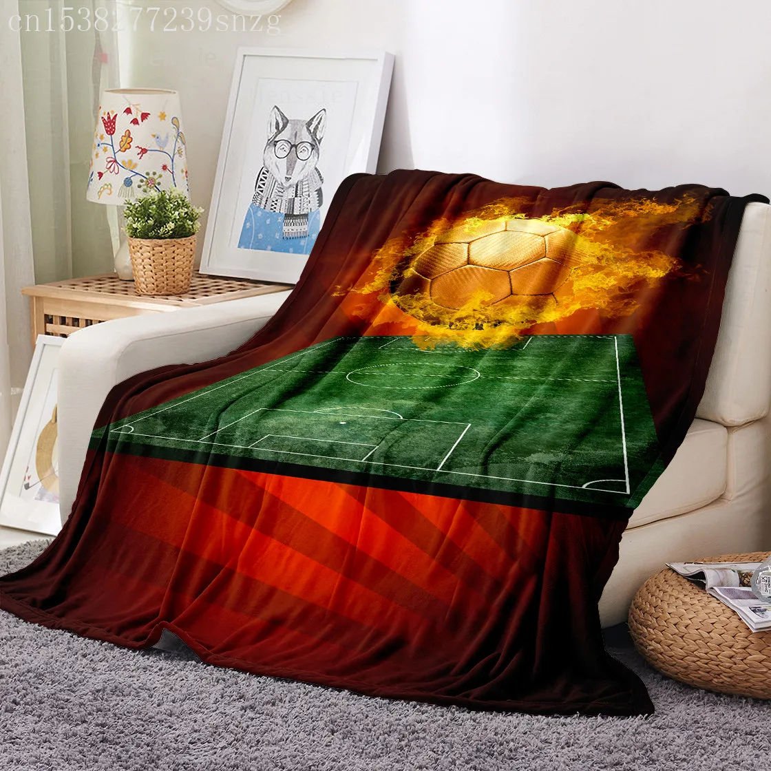 

Football Shot 3d Printing Throw Blanket Flannel Blanket Sheet Cover Sofa Office Air Conditioning Yoga Nap Blanket