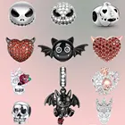 Подвески для браслета из серебра 925 пробы в виде демона