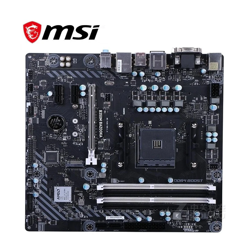 Для материнской платы MSI B350M BAZOOKA AM4 DDR4 для AMD B450M M.2 USB3.0 оригинальная настольная