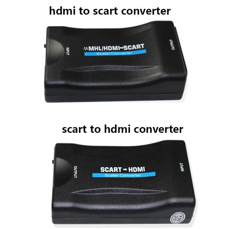 Цифровой аналоговый преобразователь сигнала 1080P 1 3 HD в SCART HDMI подходит для NTSC PAL SKY