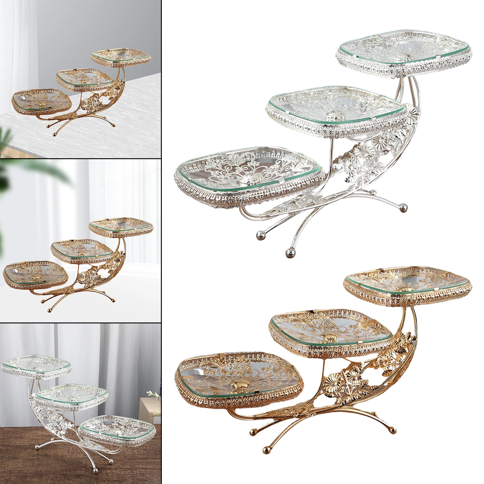 

Fruit Bowl Storage Serving Plate Candies Kitchen Supplies Organizer Ornament