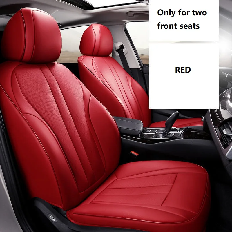 

Custom Fit Car Accessories Seat Covers For 2-seater Front Seat Covers Top Quality Leather (Leave your car Model Year and Make)01