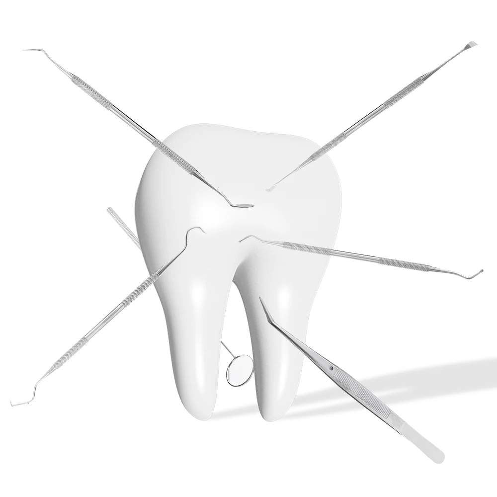 Стоматологические инструменты из нержавеющей стали 6 шт./компл. инструмент для