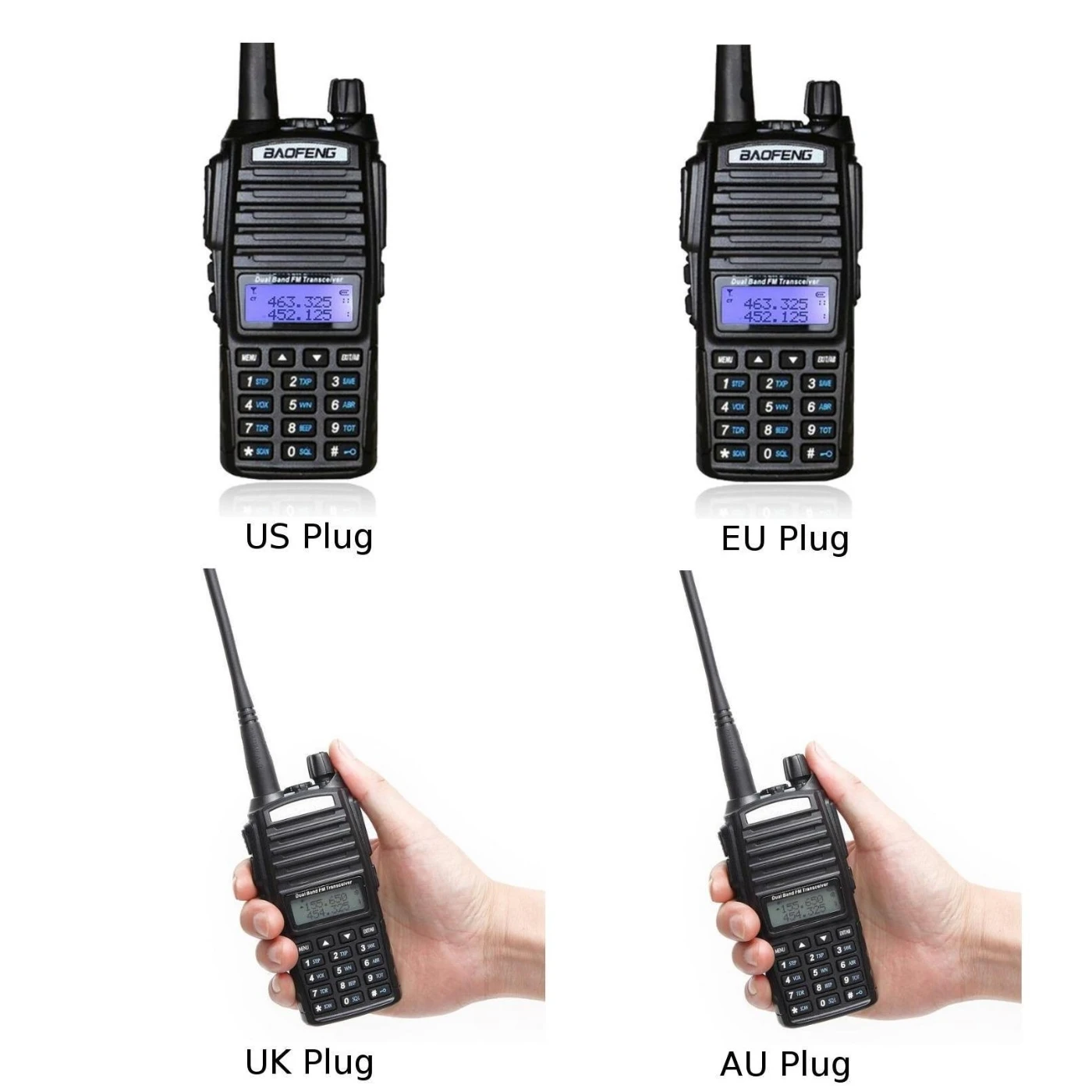 Рация BaoFeng Двухдиапазонная двухсторонняя радиостанция УВЧ VHF рация