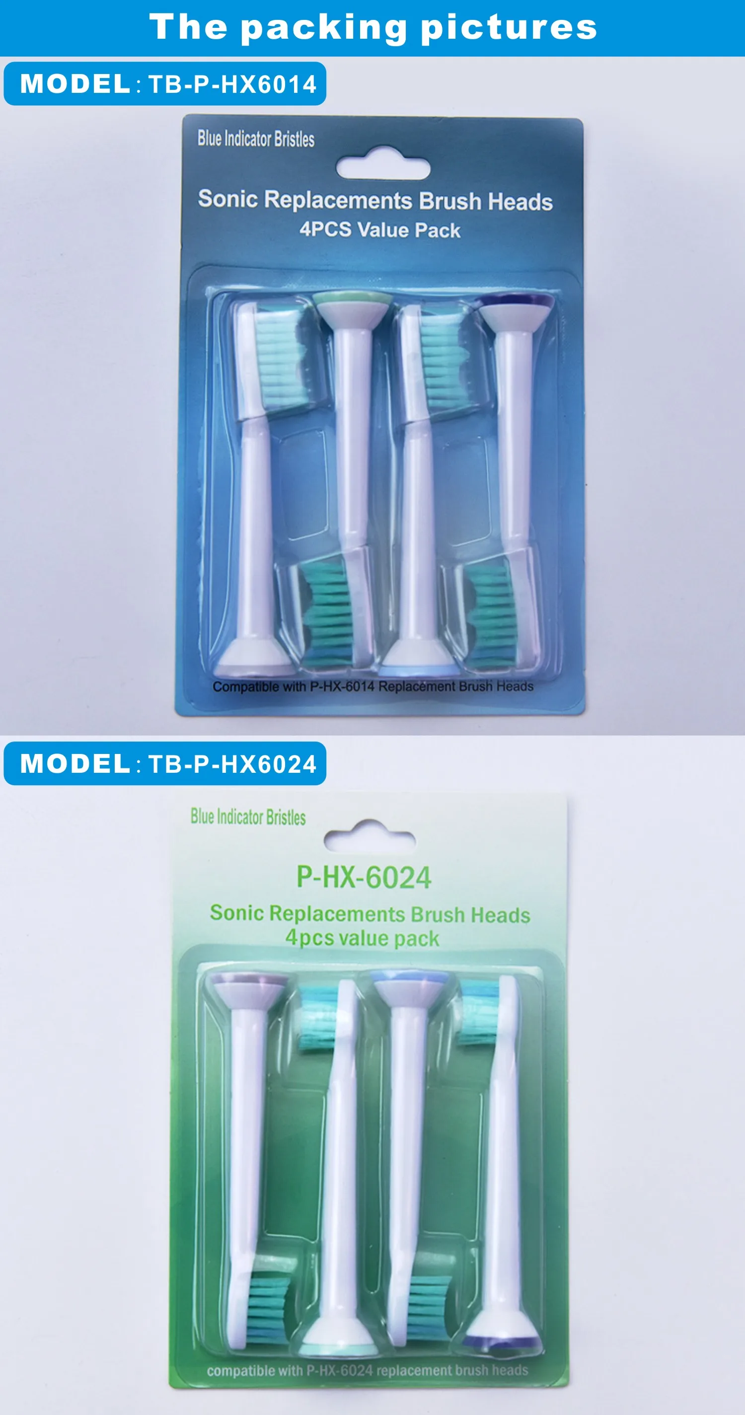 4 шт./лот вибрационные сменные насадки для зубной щетки для Philips Sonicare proresyota HX6014/HX6024/HX6034/HX6064
