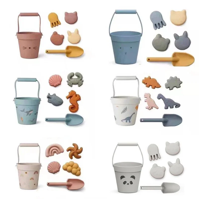 

6 Pcs Kit Baby Summer Digging Hand Tool With Shovel Water Game Play Outdoor Toy Set Sandbox For Boys Girls Children Beach Toys