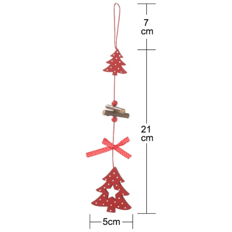 Деревянные подвесные украшения для рождественской елки деревянные елочные