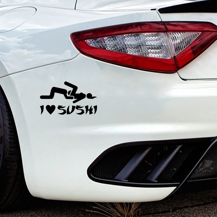 Новые наклейки на автомобиль I Love Sushi креативные Стикеры для стайлинга