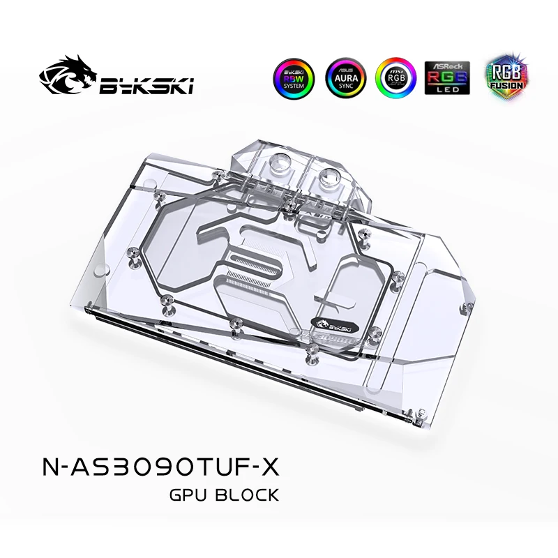 

Bykski GPU Water Cooling Block for ASUS TUF RTX 3090 24G GAMING,3080 10G,Full Cover Water Cooler RGB/RBW Light,N-AS3090TUF-X