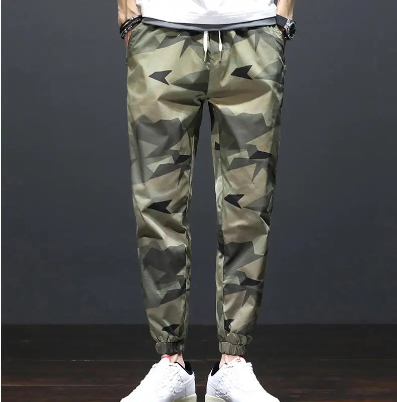 

Men's Fashion Casual Sports Pants Men's Joggers Pants Camouflage Cargo Pants Men's Hip Hop Outdoor Jogger Pants Size M-4XL