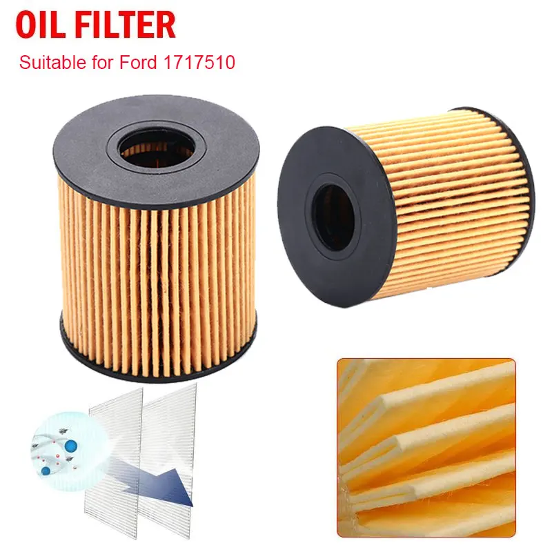 Авто масляный фильтр Запчасти для автомобиля Замена Гладкий 1717510 6C1Q 6744 BA