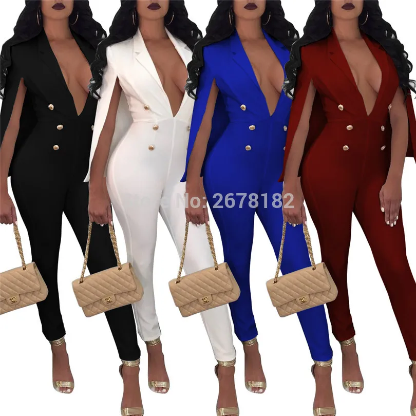 Plus size 3XL sexy v-neck club wear party jumpsuit 2018 Summer Fashion bodycon One Piece Sleeveless romper Women Elegant Overall | Женская