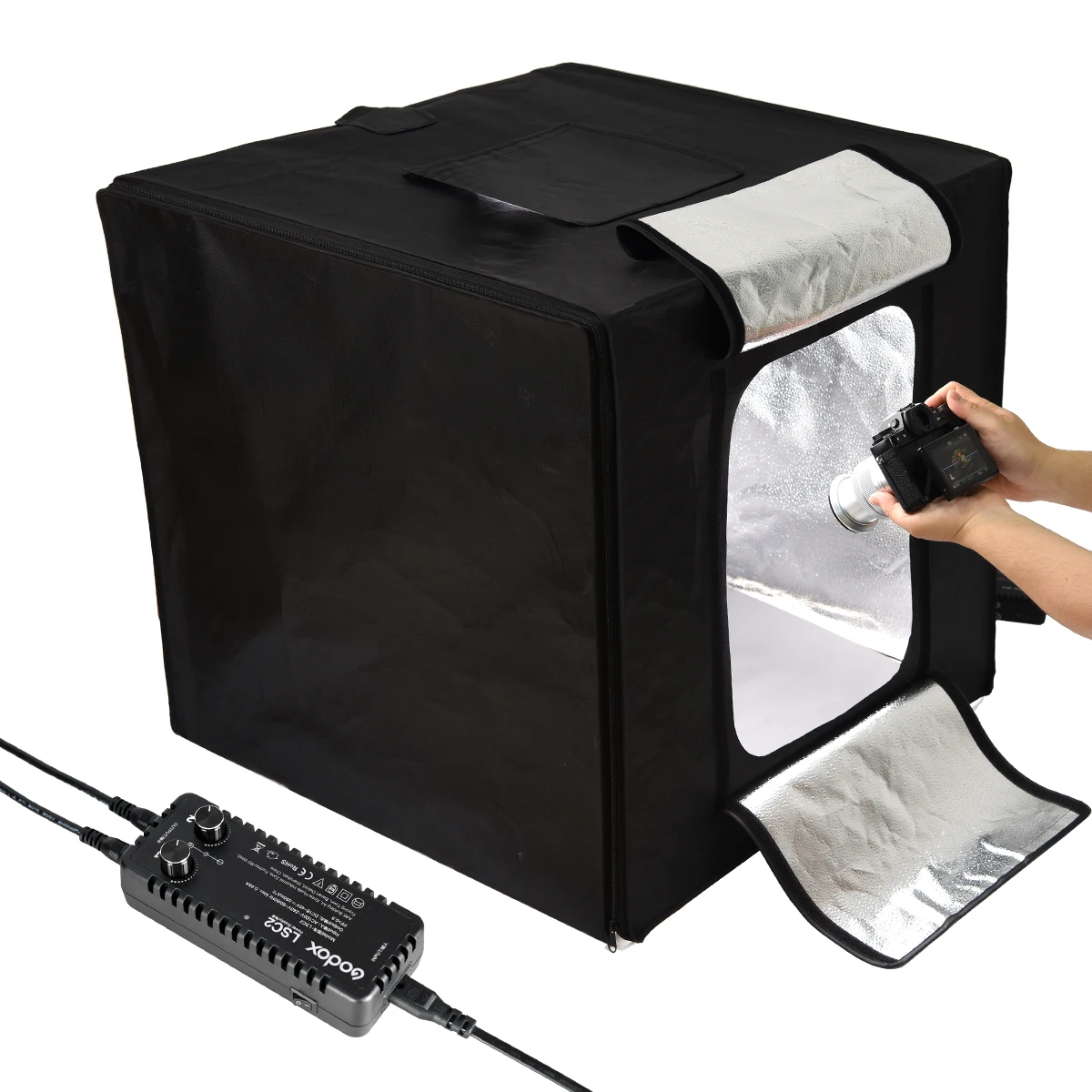 Godox LSD-40/60/80 Mini Tabletop Studio Shooting Tent Softbox with 3 LED Light Bars for Photography Items Display Photo | Электроника
