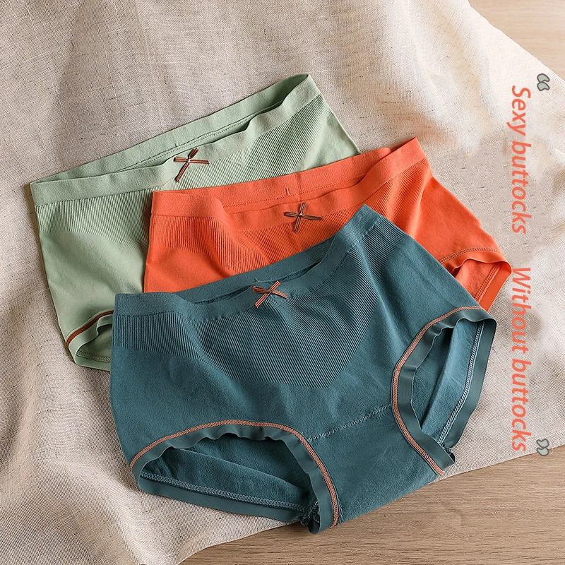 Женские бесшовные кружевные трусы Leechee антибактериальные дышащие трусы-боксеры