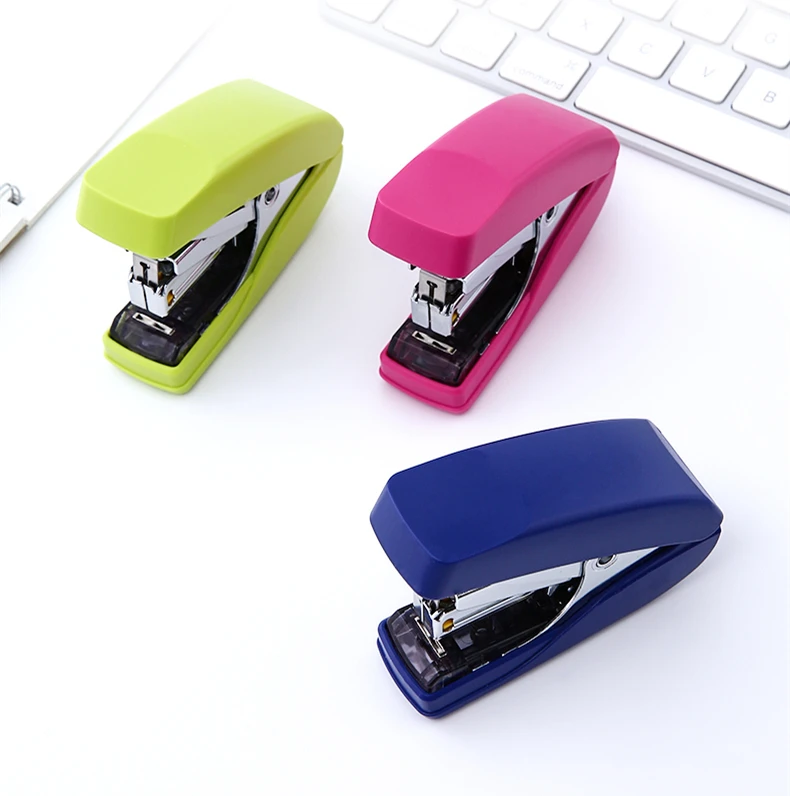

KOKUYO Mini Stapler Office School Student Stationery Metal Plastic Manual Paper Stapler Use NO.10 Staples Supplies SL-MF55