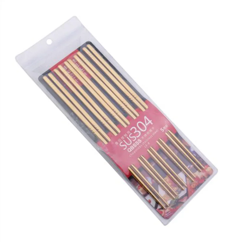 5 пар китайские палочки для еды из нержавеющей стали | Дом и сад