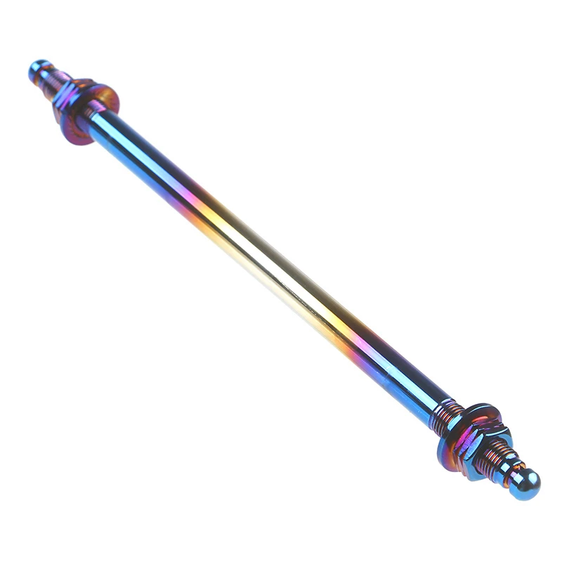 

265mm -360mm M12 Motorcycle Front Wheel Axle Stainless Steel Burning Blue for Electric Scooter