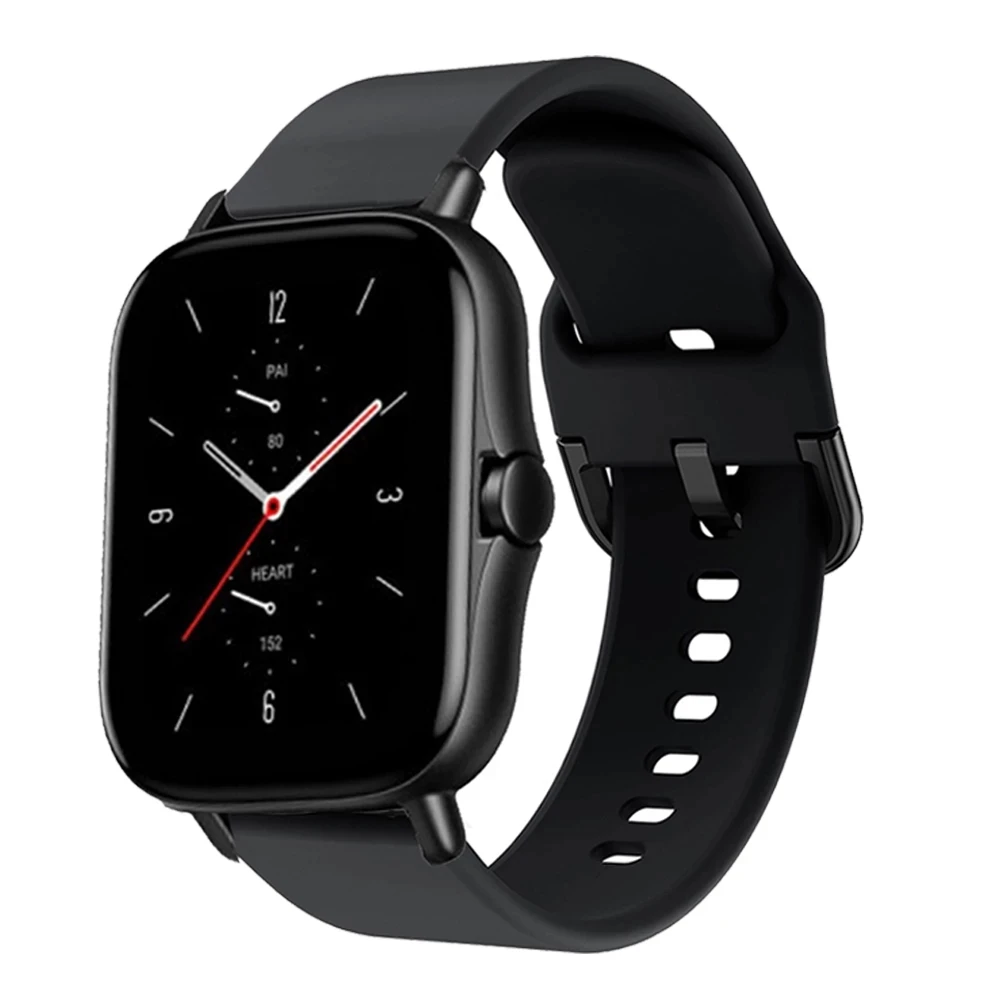 Ремешок для часов Huami Amazfit GTS2 GTS Bip S U Pop сменный силиконовый браслет + чехол Мягкий