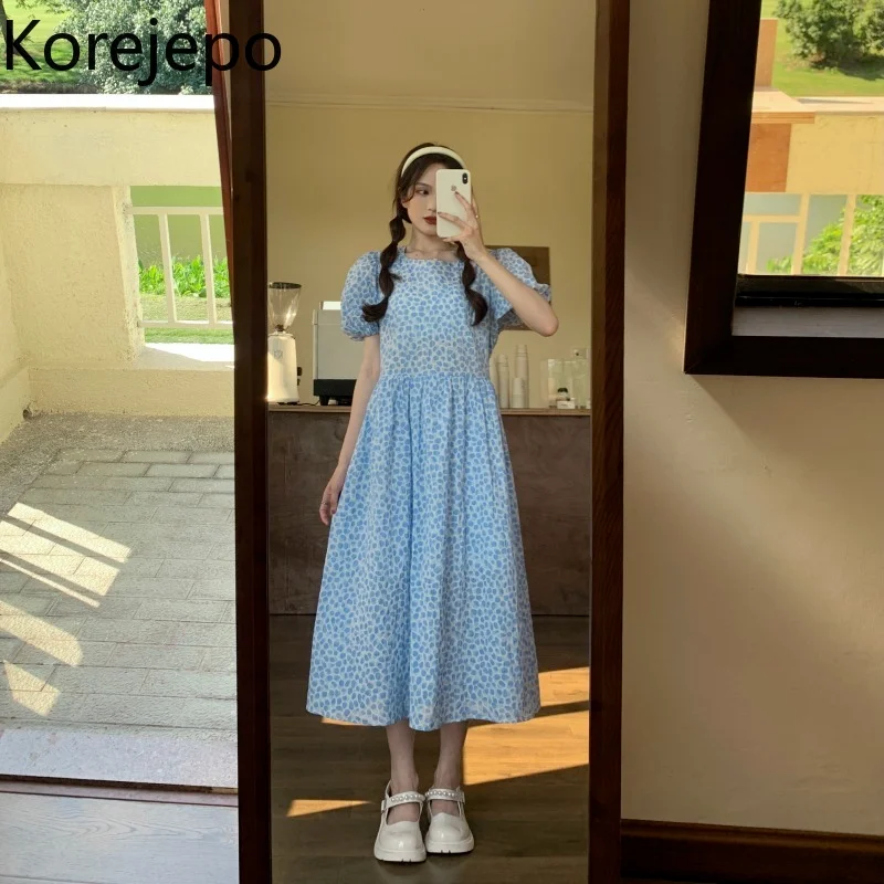 Korejepo женское платье 2021 новые летние женские туфли в Корейском стиле шик и милом с