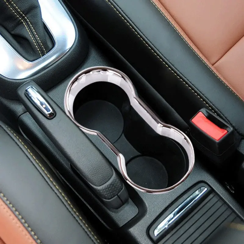 

For Buick Encore 2012-2018 Holder Cover Trim Interior trim Never fade New Waterproof Car Chrome Plated ABS Plastic