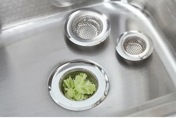 Kitchen Sink Strainer Stainless Steel Drain Filter Strainer L/M/S size bathroom drain hair catcher bath stopper waste plug sink