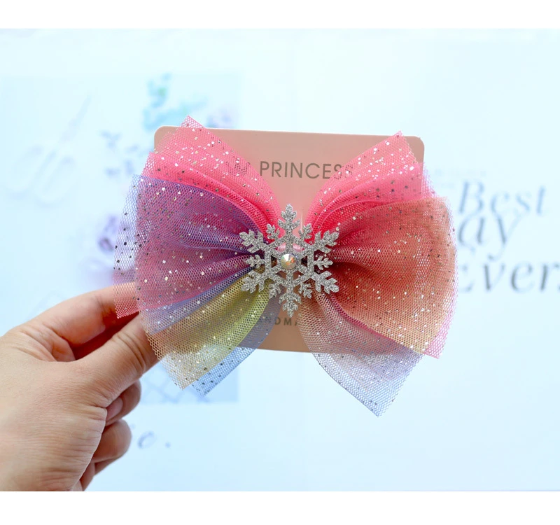 Детский зажим для волос с героями мультфильмов Disney аксессуары бантом Холодное