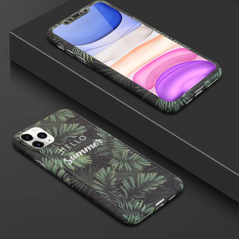 Модный чехол с полной защитой на 360 градусов для iPhone 6, 6 S, 7, 8 Plus, XS Max, XR, X, Твердый чехол из поликарбоната с изображением мультяшных животных слона - Цвет: Style 17