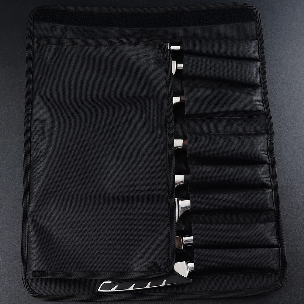 SOWOLL Oxford Canvas Kitchen Knife Roll Bag 12 Pocket Storage Tool Screws Metal Parts Fishing Travel Organizer Case Cover | Дом и сад