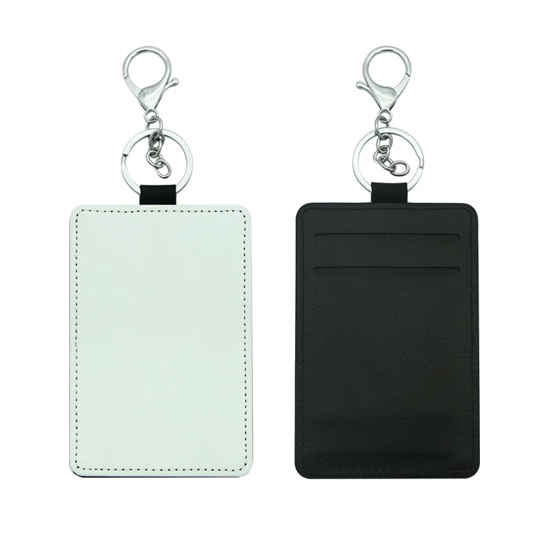 2021 Новинка! 12 шт./лот чистый сублимационный кожаный футляр для карт брелок ключей