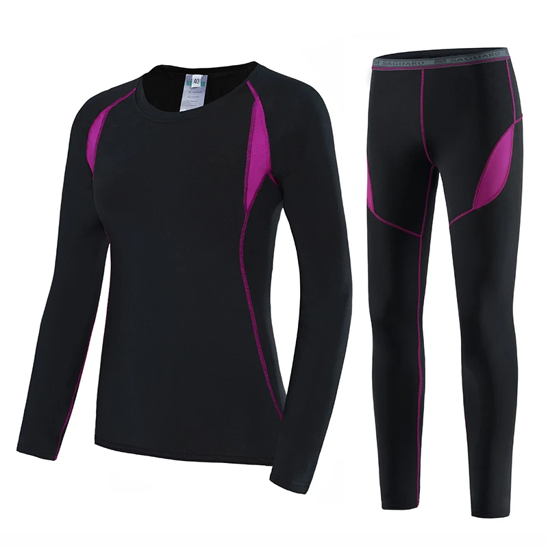 Зимний комплект из двух предметов Термоодежда для женщин теплые длинные штаны и