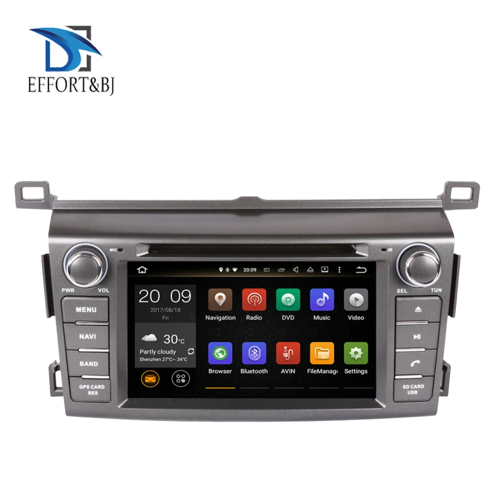 Восьмиядерный HD экран Android 9 0 автомобильный DVD для Toyota RAV4 2013 2019 аудио стерео GPS