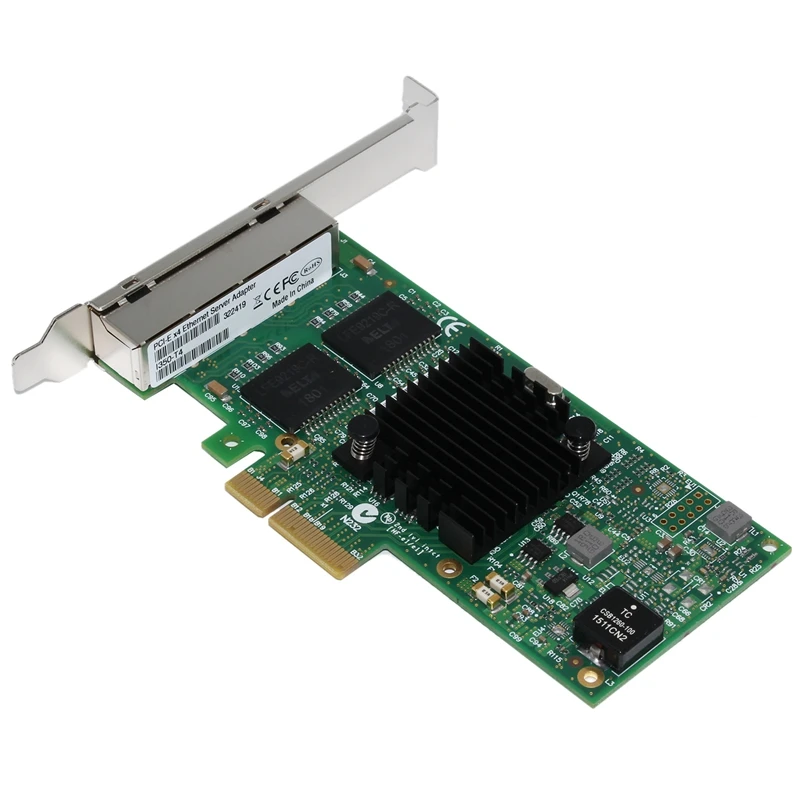 Сетевая карта PCI Express PCIe X4 четыре Gigabit порта RJ45 серверный адаптер NIC I350 T4|Сетевые