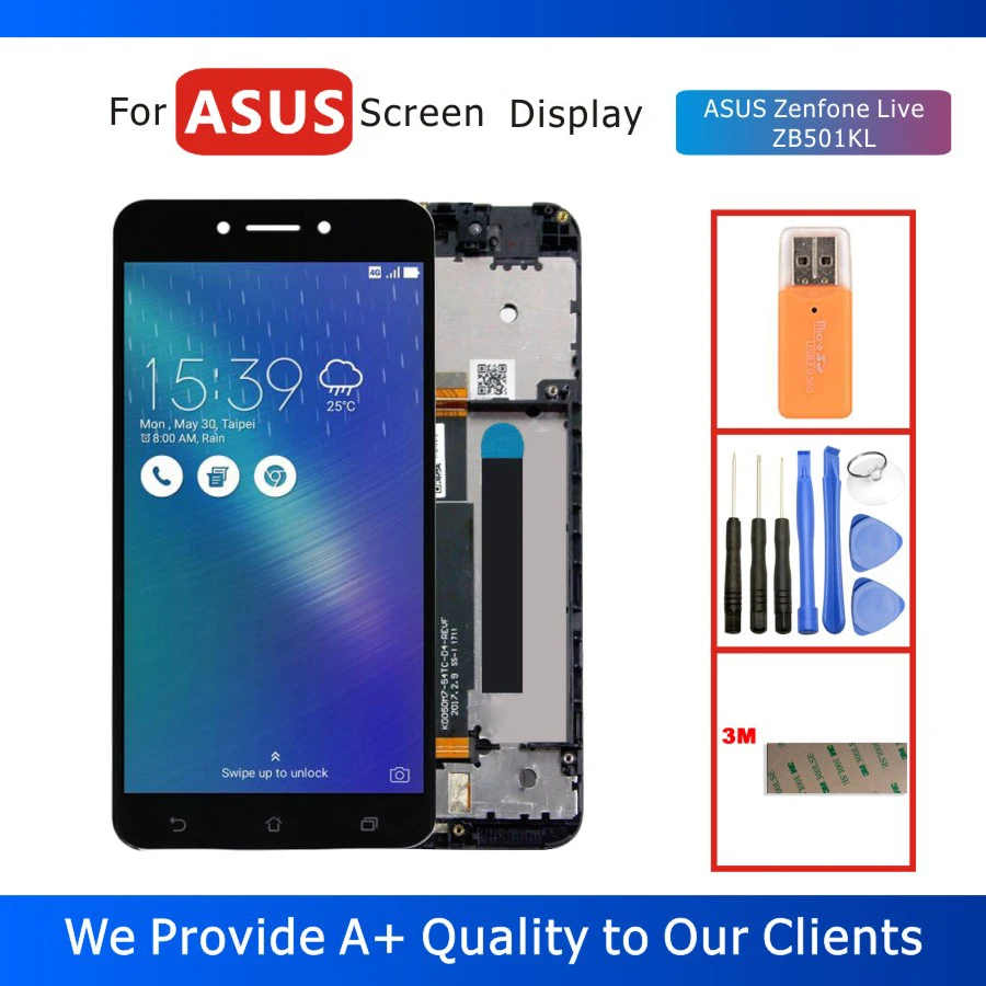 100% протестированный 5 0 &quotЖК дисплей для ASUS Zenfone Live ZB501KL с сенсорным экраном
