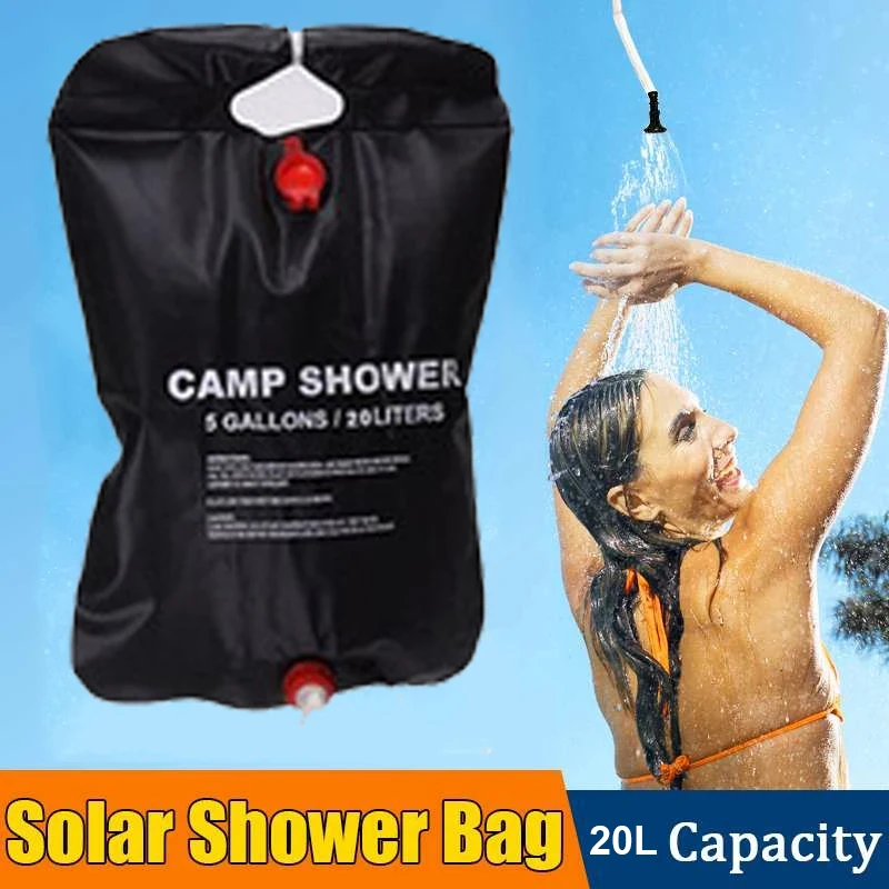 

Free-Shipping 20L Outdoor Shower Bag Foldable Solar Energy Heated PVC Water Bag Camping Travel Hike Climbing Picnic Storage Bag