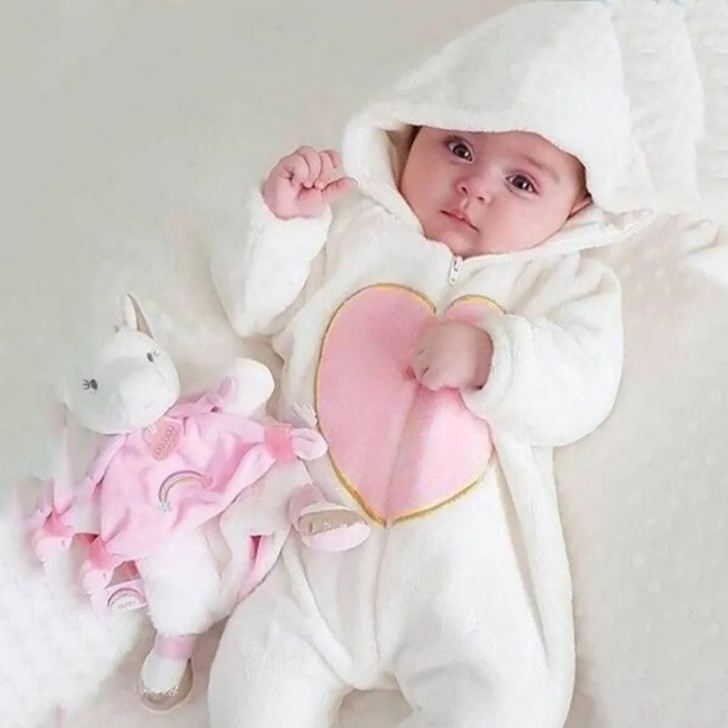 

Зимний Детский комбинезон с принтом, Одежда для младенцев, плюшевый полосатый хлопковый комбинезон с длинными рукавами, теплый флисовый ко...