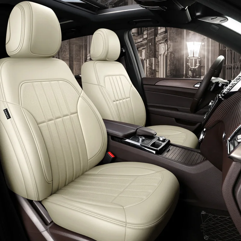 

Canapi + genuine leather Custom Car Seat Cover For Mercedes GLE GLC GLA GLK A B C E S Class Seat Covers Accessories car pillow
