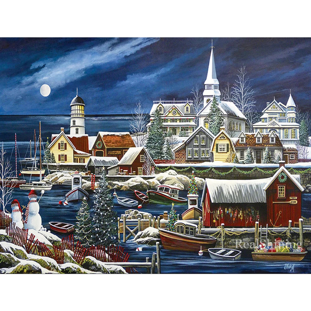 зимняя гавань. зимняя гавань. зимняя гавань. лиепая зимняя гавань. пейзажи alan giana.